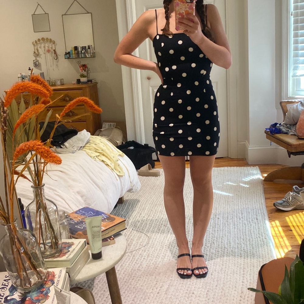 Reformation Polka Dot Mini Dress